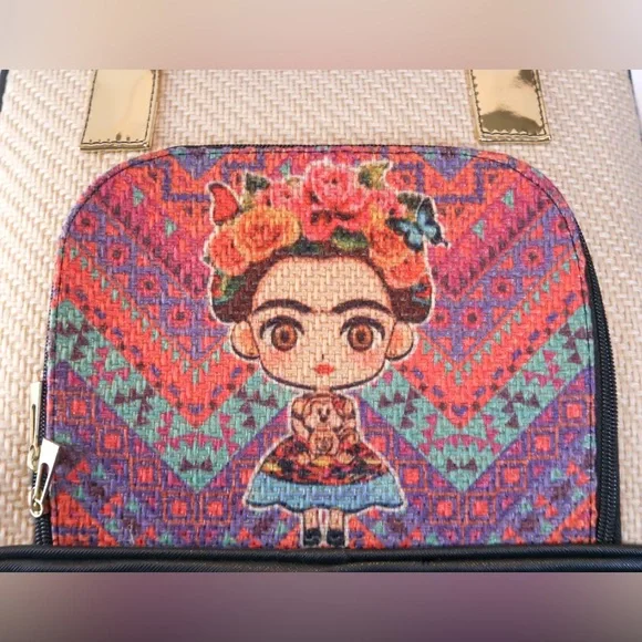 Frida Kahlo Jute Handbag - Picture 7 of 15